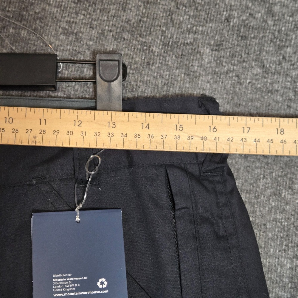 Men's Mountain Warehouse Trade Short Trousers Black Water Resistant Hiking Sz 32 - Picture 6 of 14
